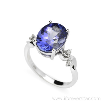 Tanzanite Value Sterling Silver S925 Ring Jewelry